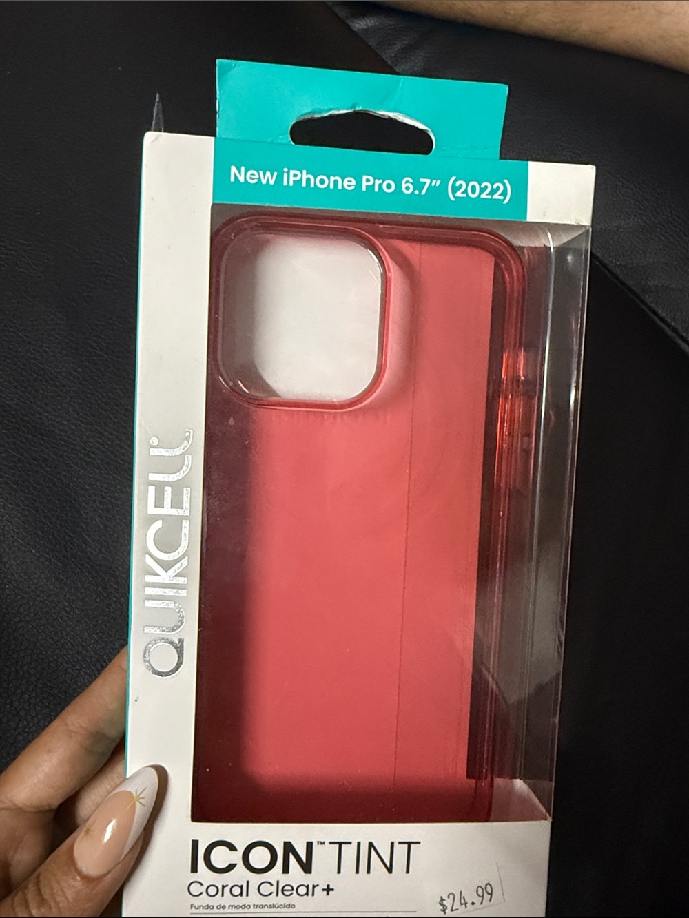 IconTint Coral Clear+ Case for iPhone Pro 6.7" (2022) - Coral